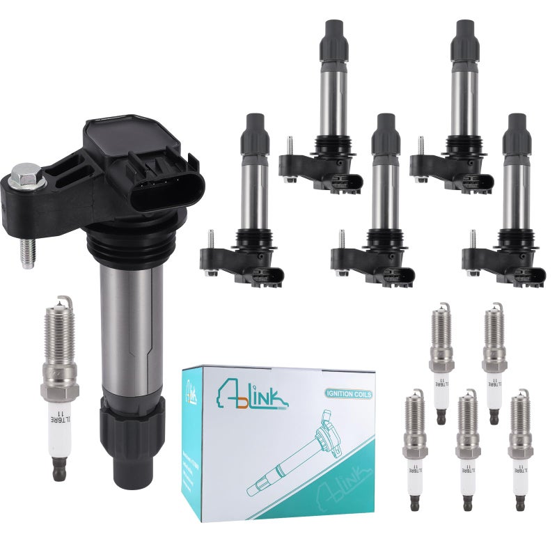 UF569 6PCS Ignition Coil Pack 5367 Spark Plug For Buick Allure 2010Cadillac ATS 20132019CTS 20082019XTS 20132019Chevy Camaro 20102015Impala 20122020Pontiac Saturn 30L 32L 36L C1555